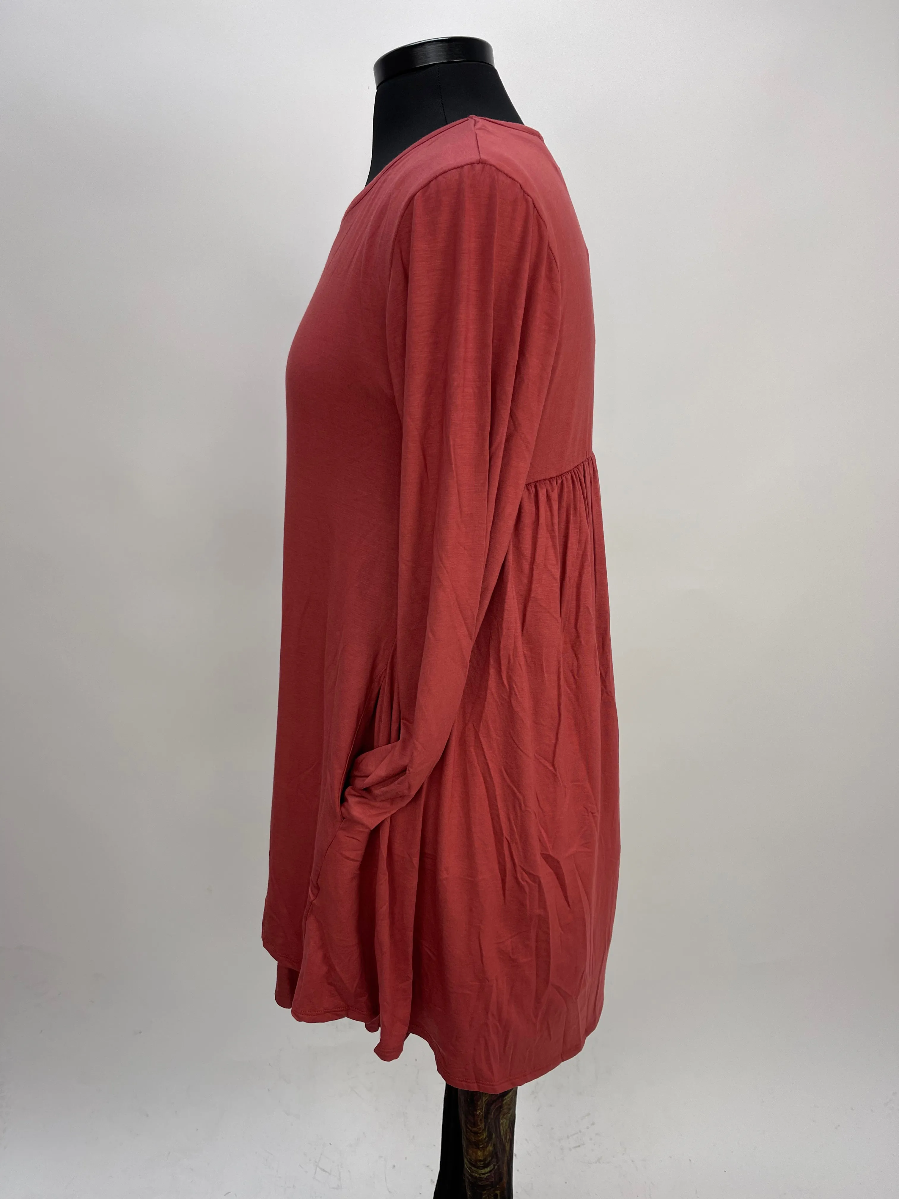 2AM Long Sleeves Tunic - Paprika