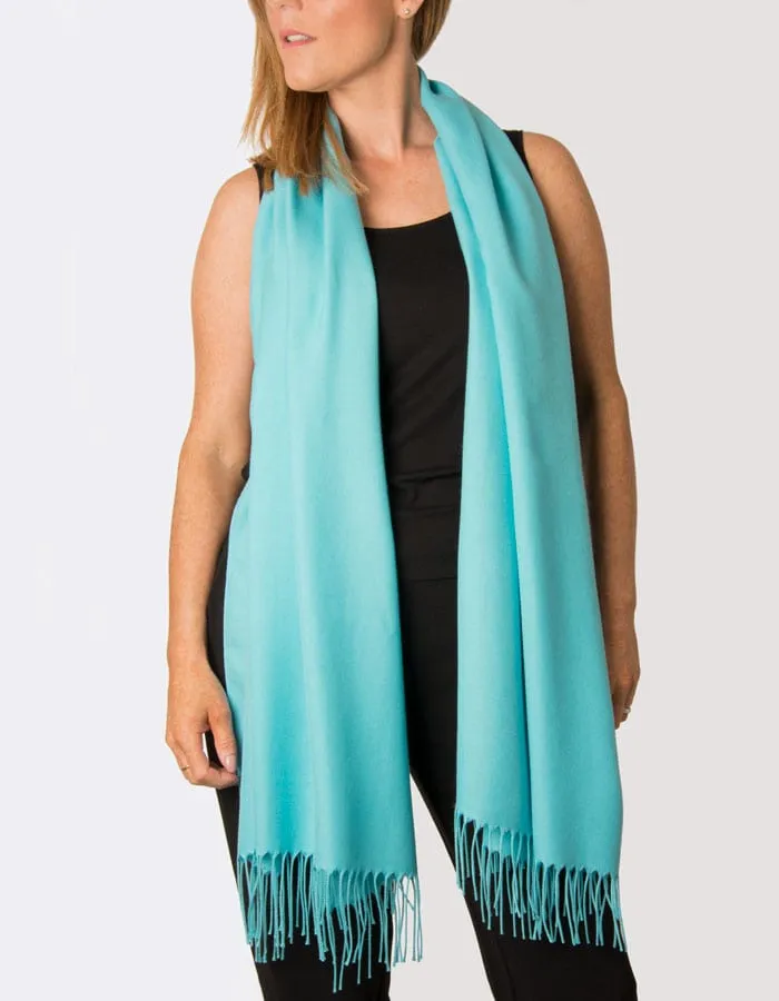 Aqua Blue Pashmina