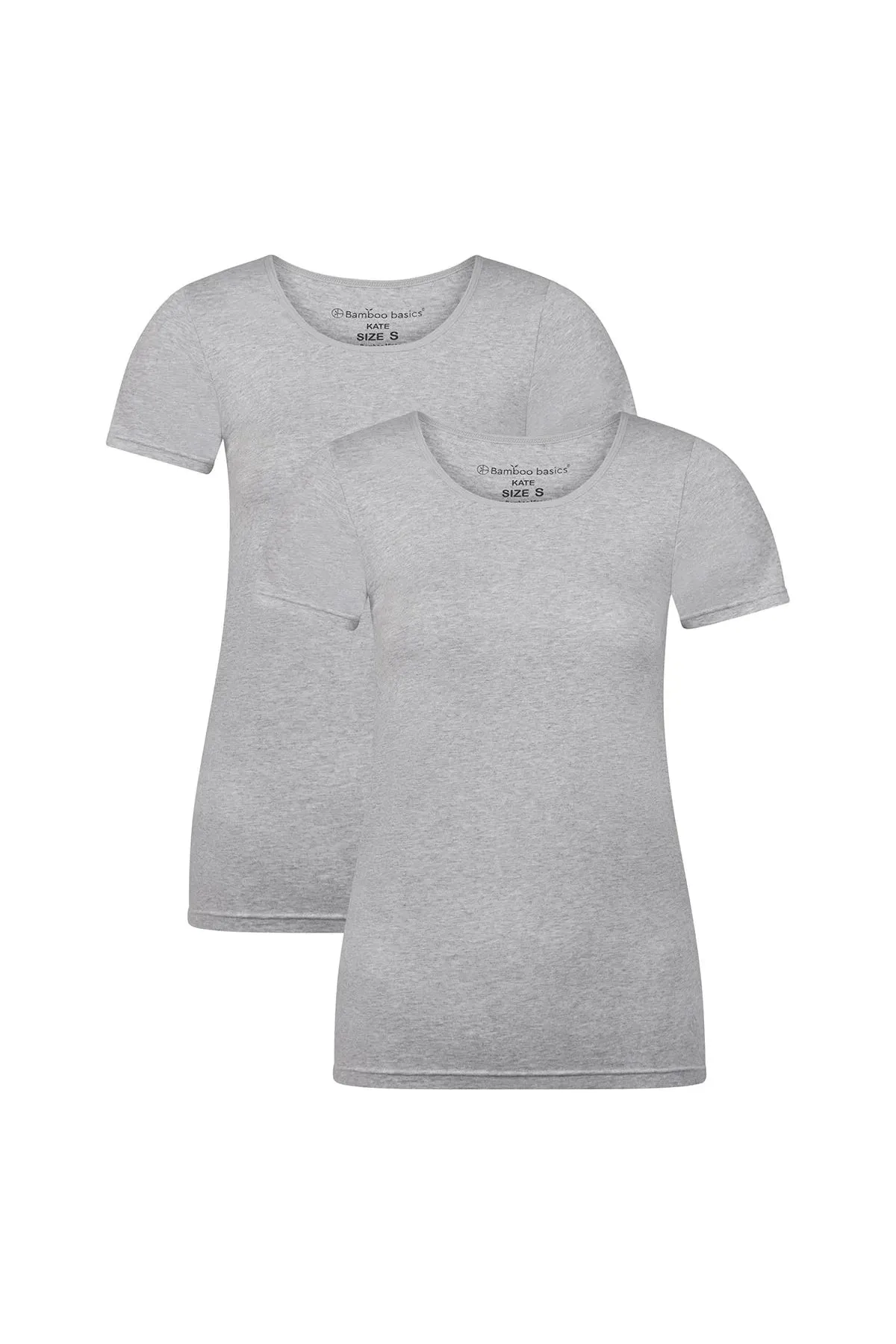 Bamboo Basics Ladies BB Kate  Knitted T-Shirt Round Neck 2-pack