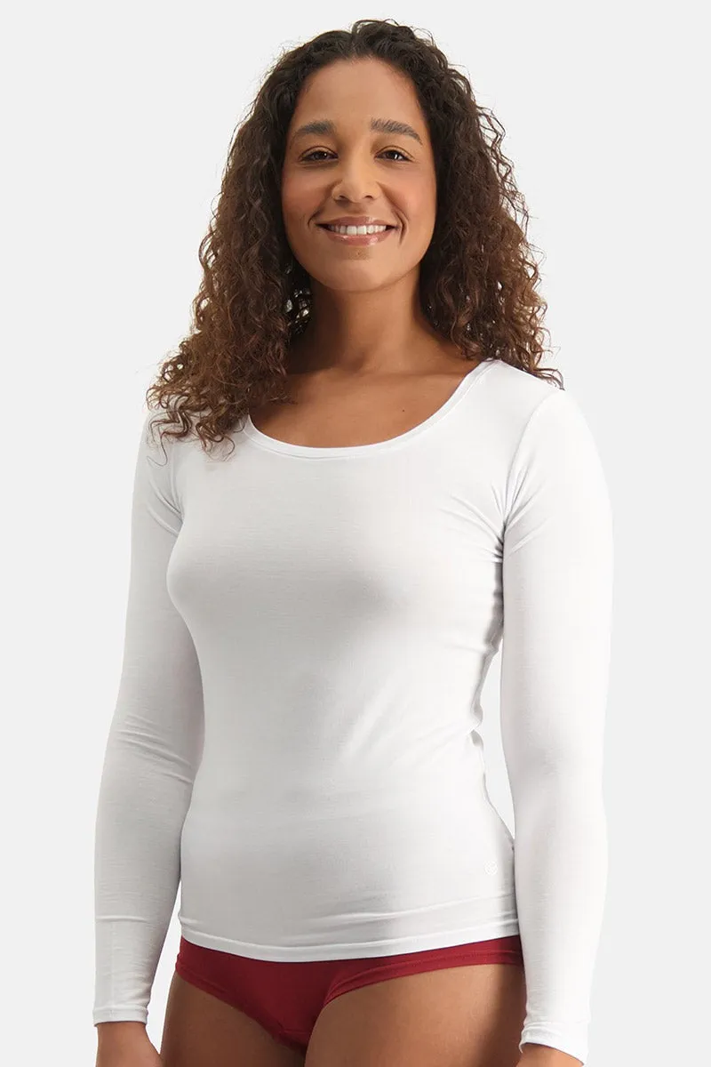 Bamboo Basics Ladies BB Luna Knitted T-Shirt LS 2-pack (Refibra)