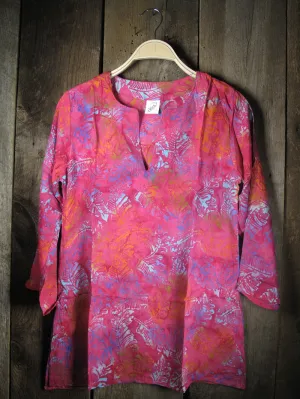 Batik Tunics Lush in Pink