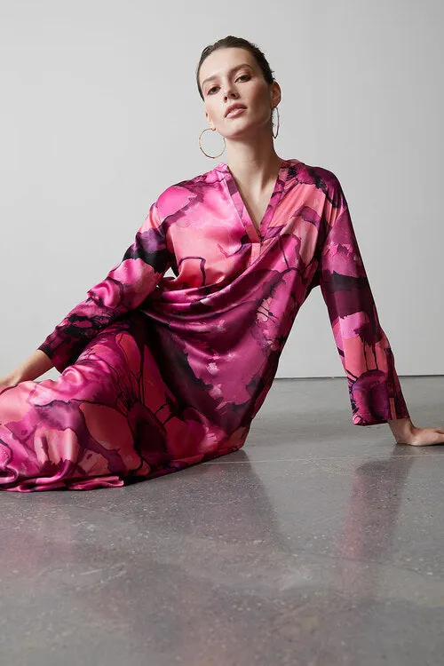 Canyon Lotus Satin Caftan