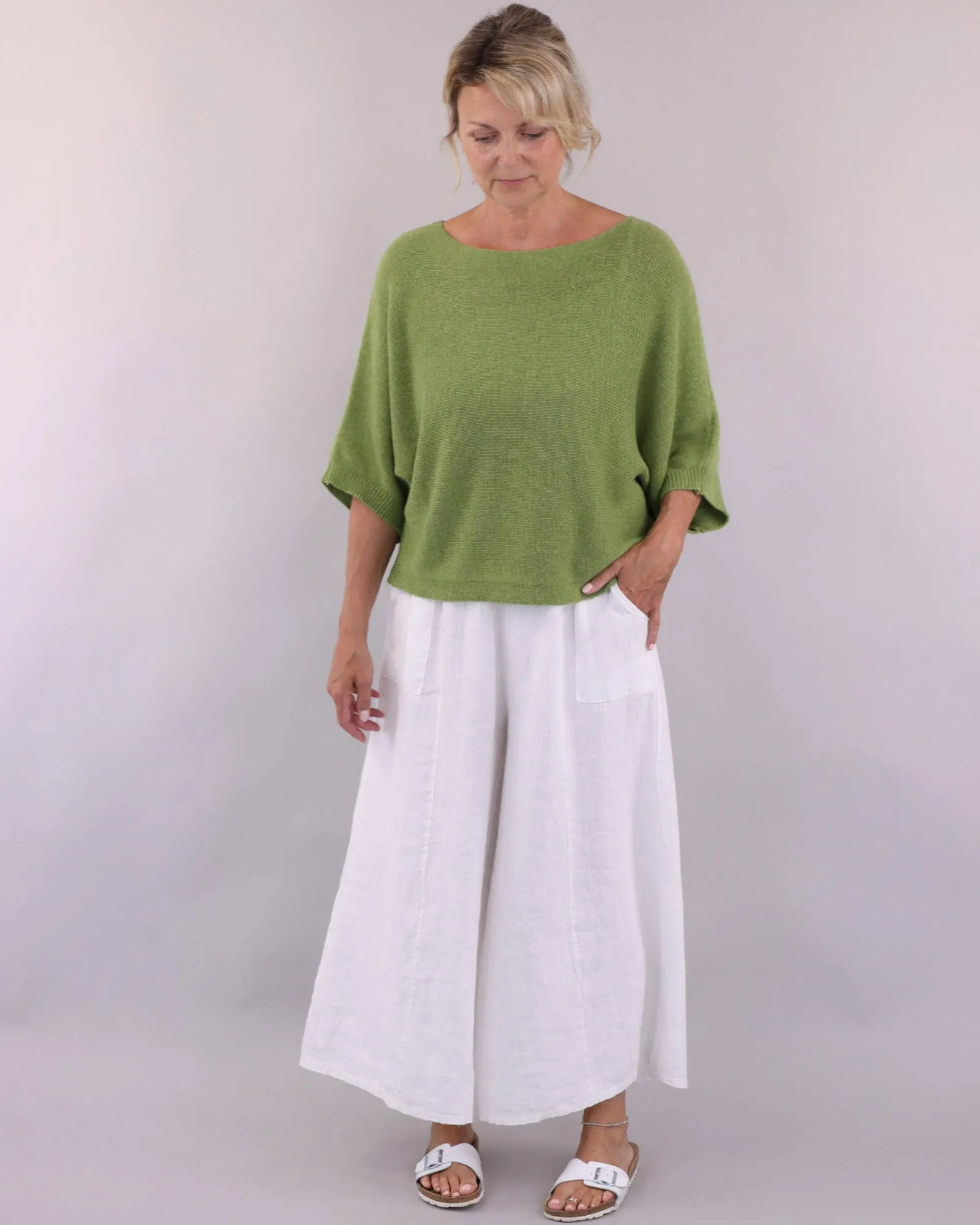 Cashmere Blend Boat Neck Tunic