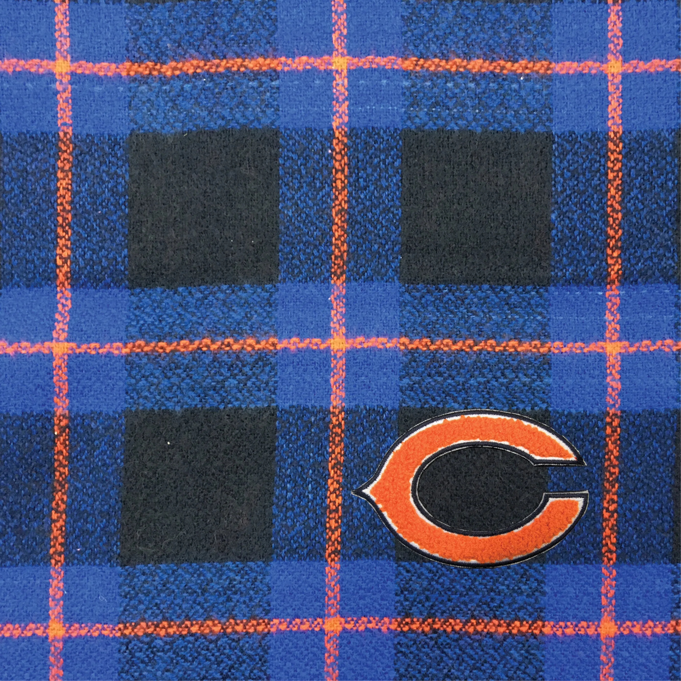 Chicago Bears Plaid Blanket Scarf