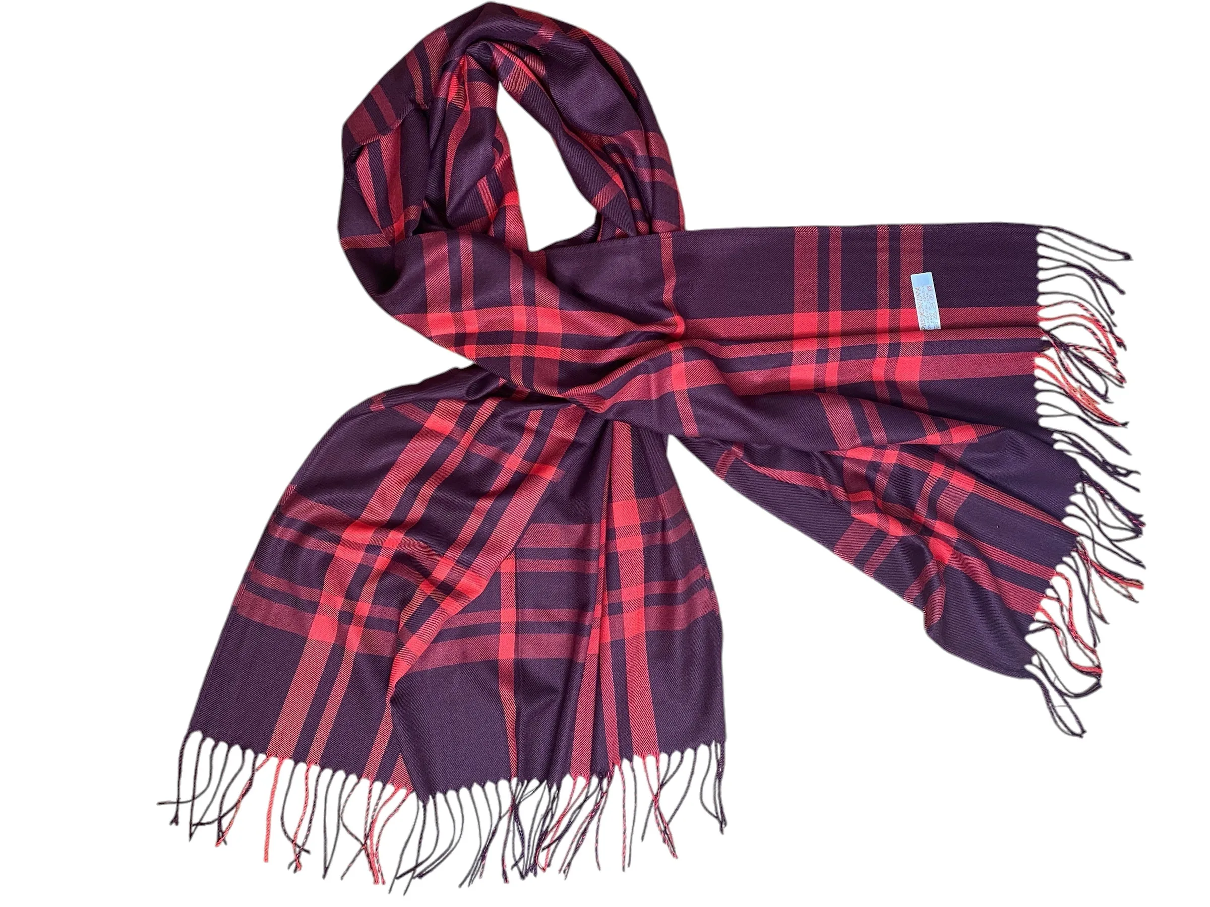 CS All Plaid Pashmina Scarves