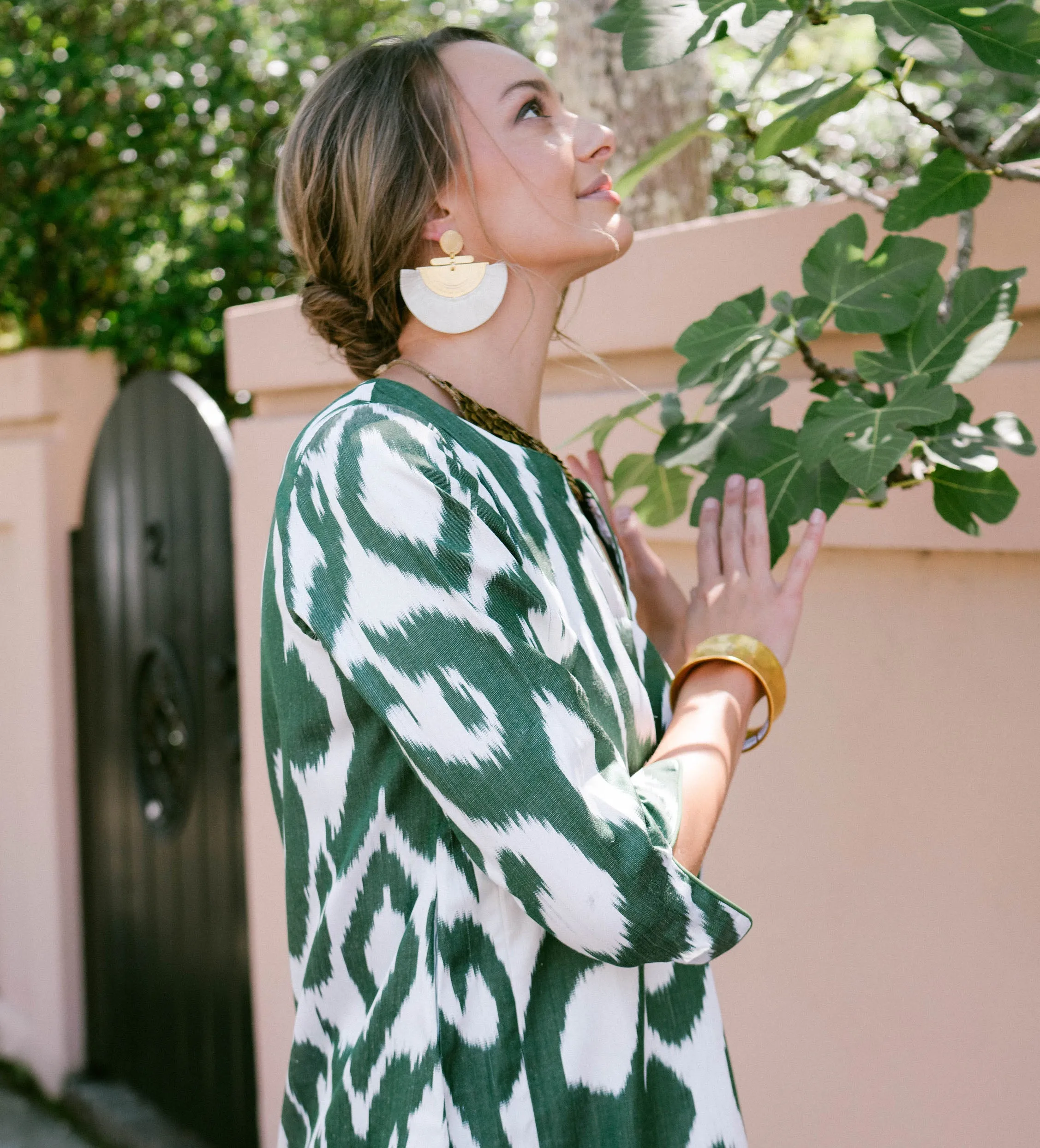 Deep Green Ikat Tunic