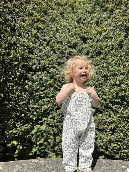 Flora Romper in White Flowers   Plants