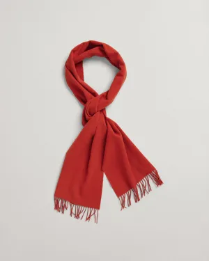 GANT - Solid Wool Scarf, Golden Orange