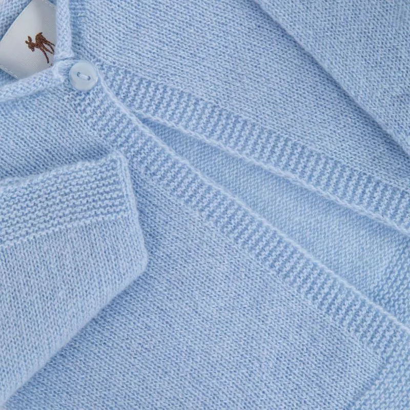 G.H.Hurt & Son Cashmere Baby Cardigan - Blue