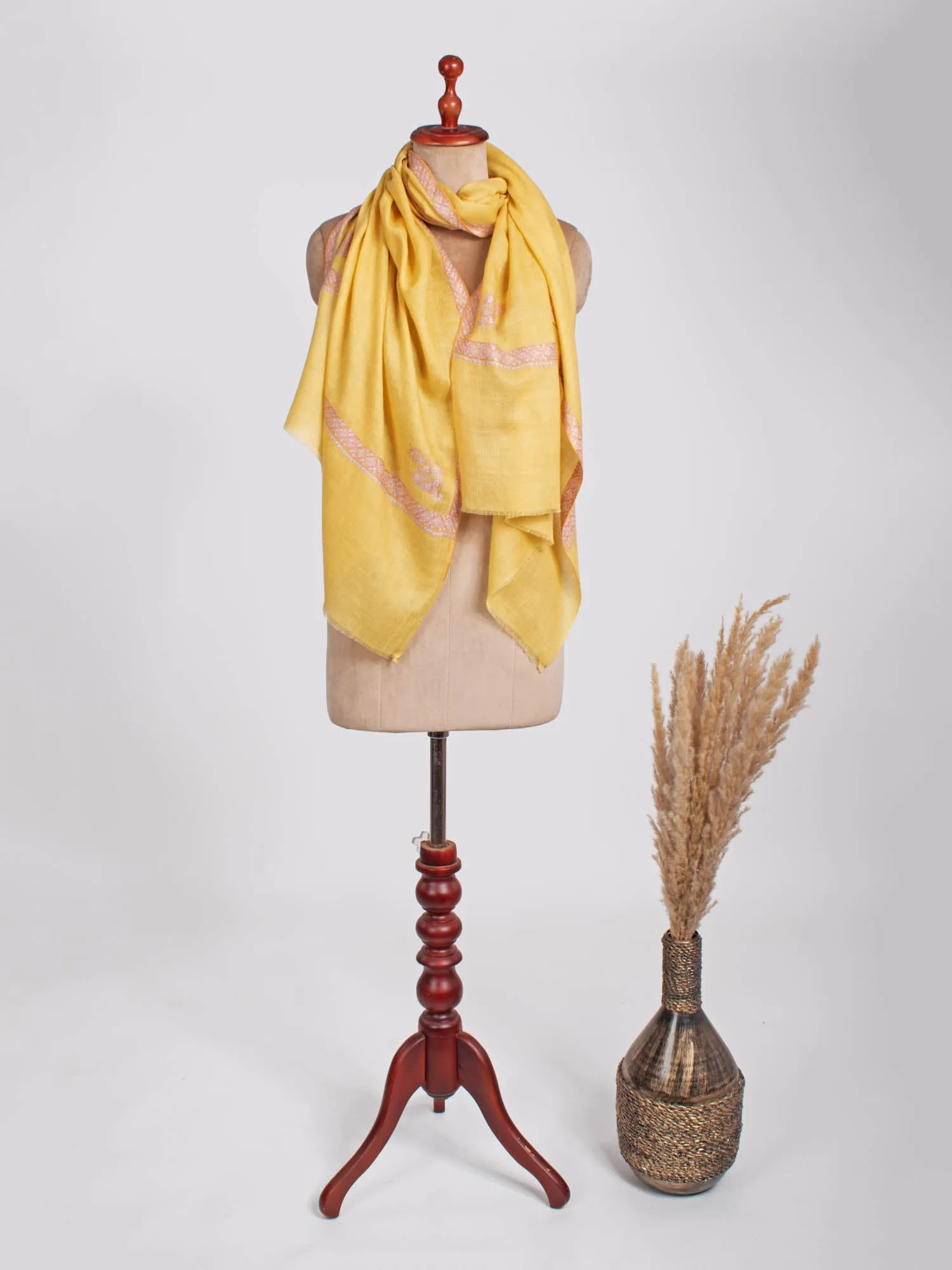 Golden Hashia Beautiful Cashmere Scarf - LEWISTON