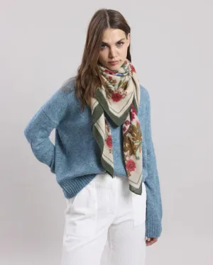 Hartford Wild Square Scarf Beige