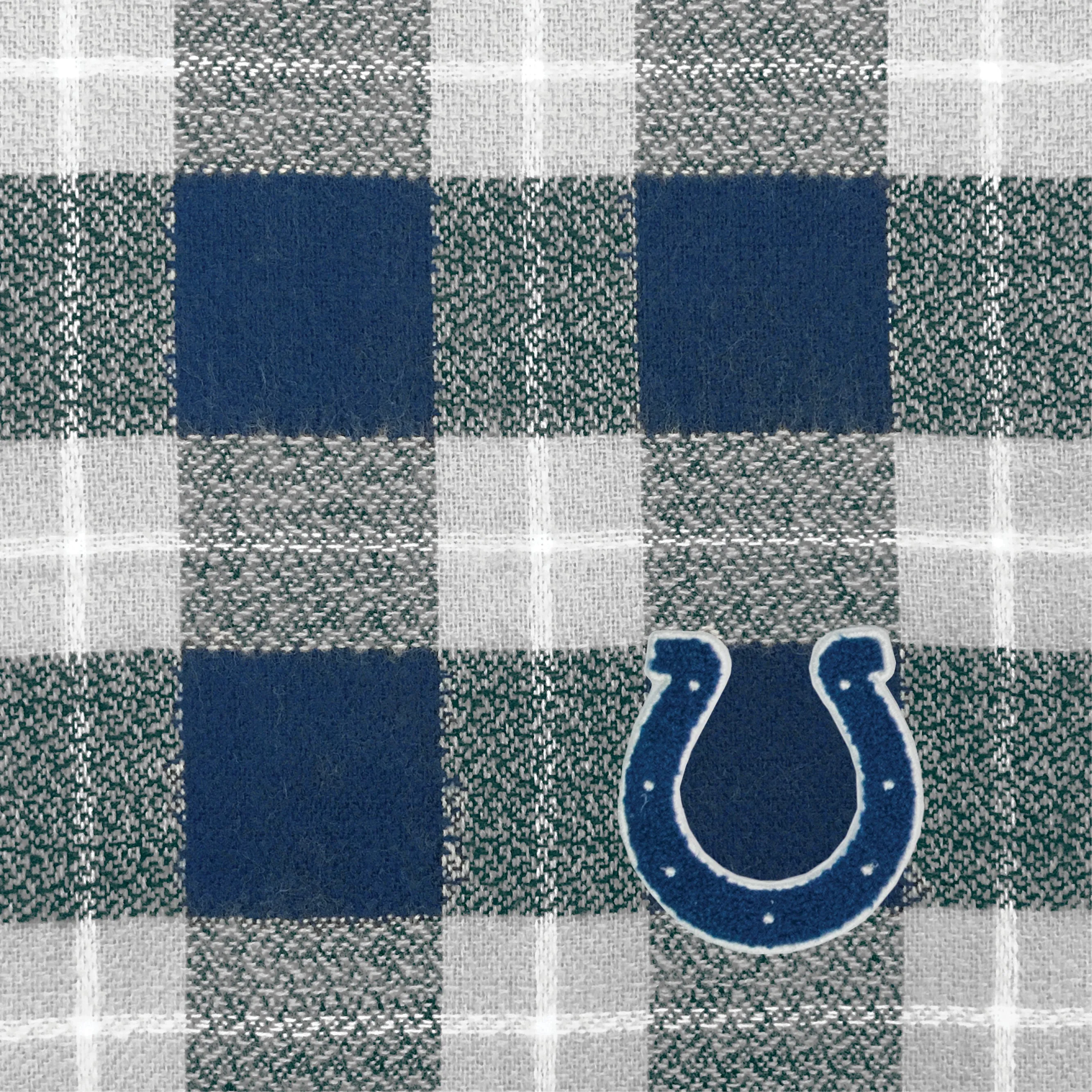 Indianapolis Colts Plaid Blanket Scarf