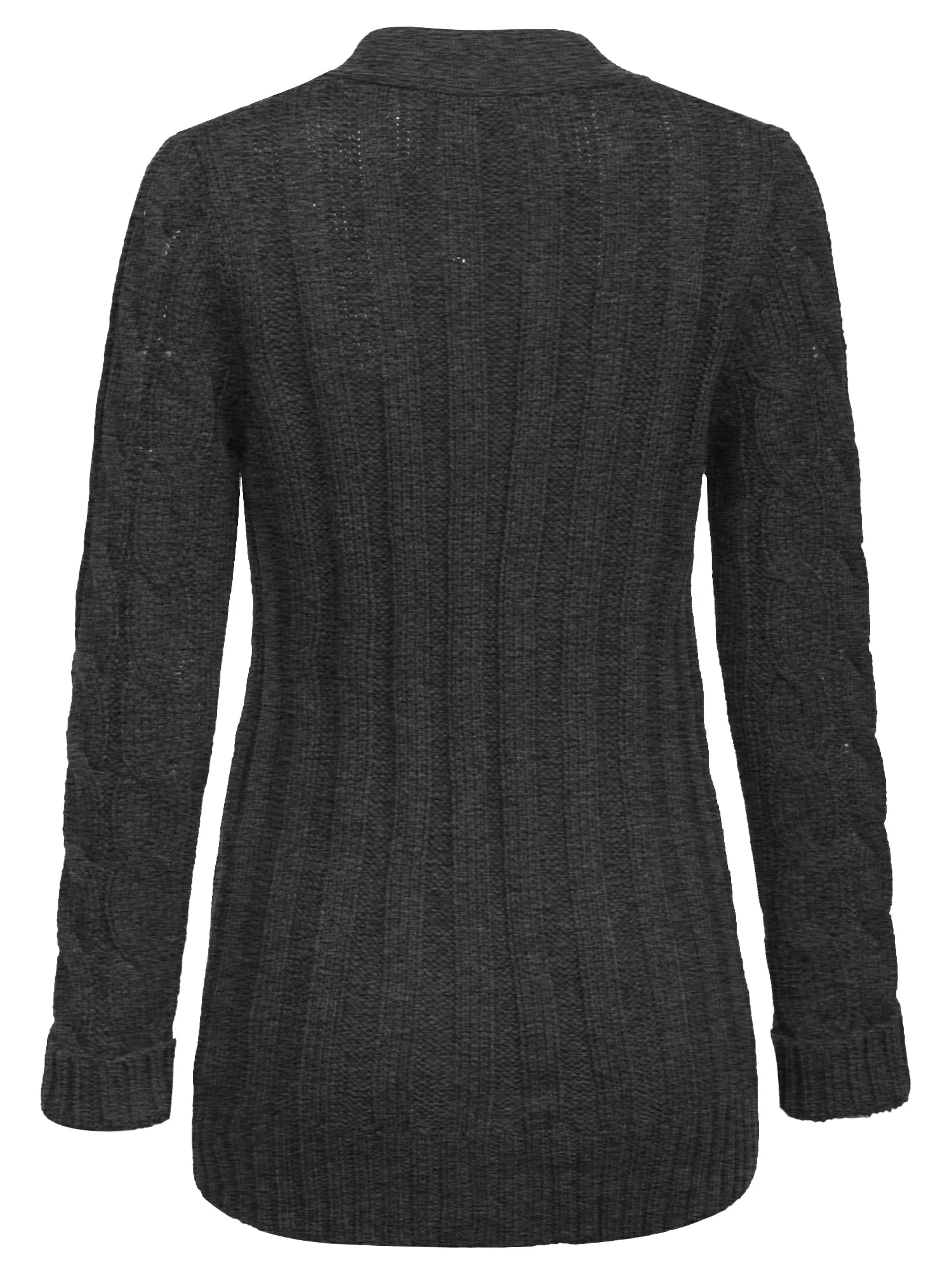 KOGMO Women's Cable Knit Sweater Cardigans with Buttons and Pockets