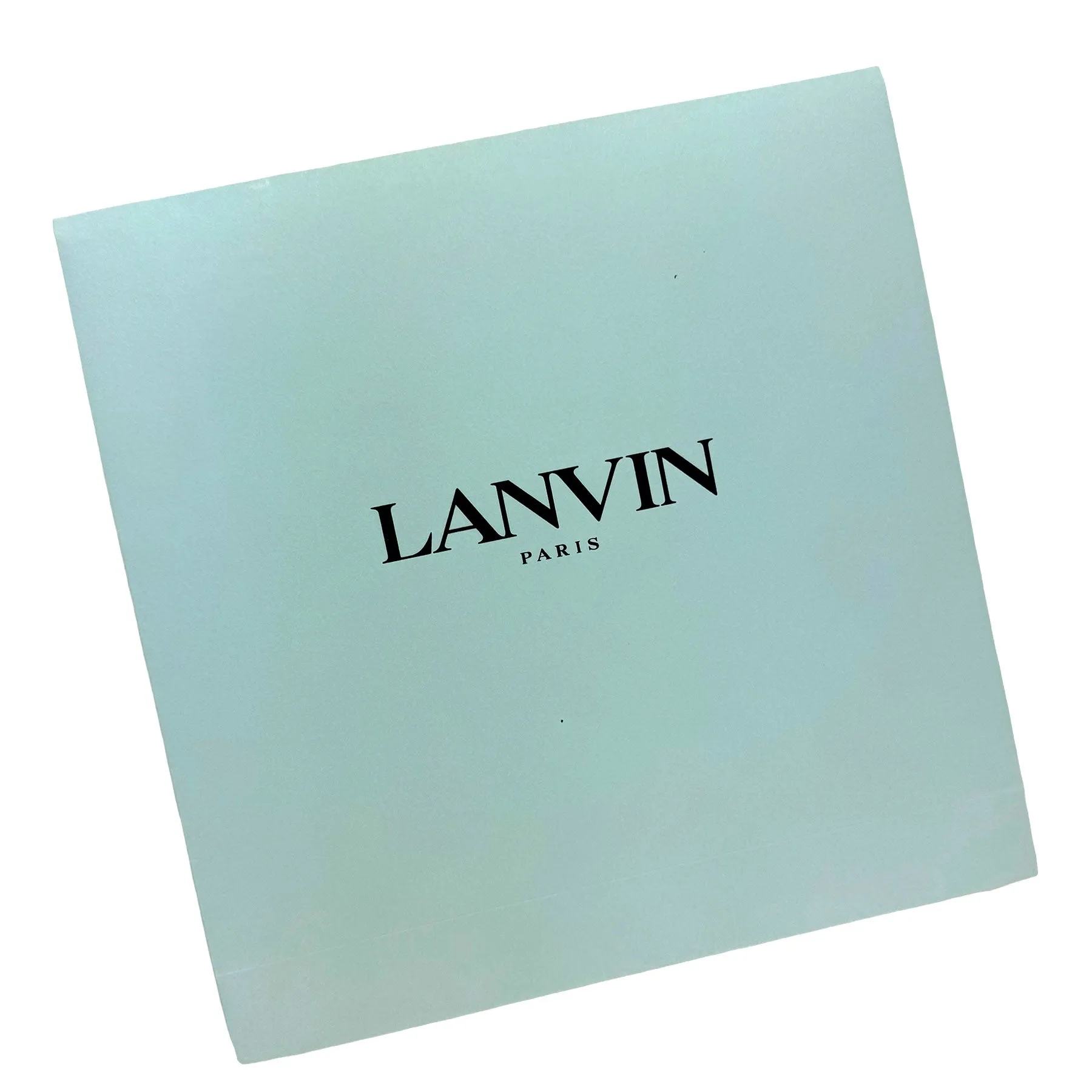 Lanvin Scarf Gray Signature Design - Extra Large 55 Inch Square Wool Silk Wrap FINAL SALE