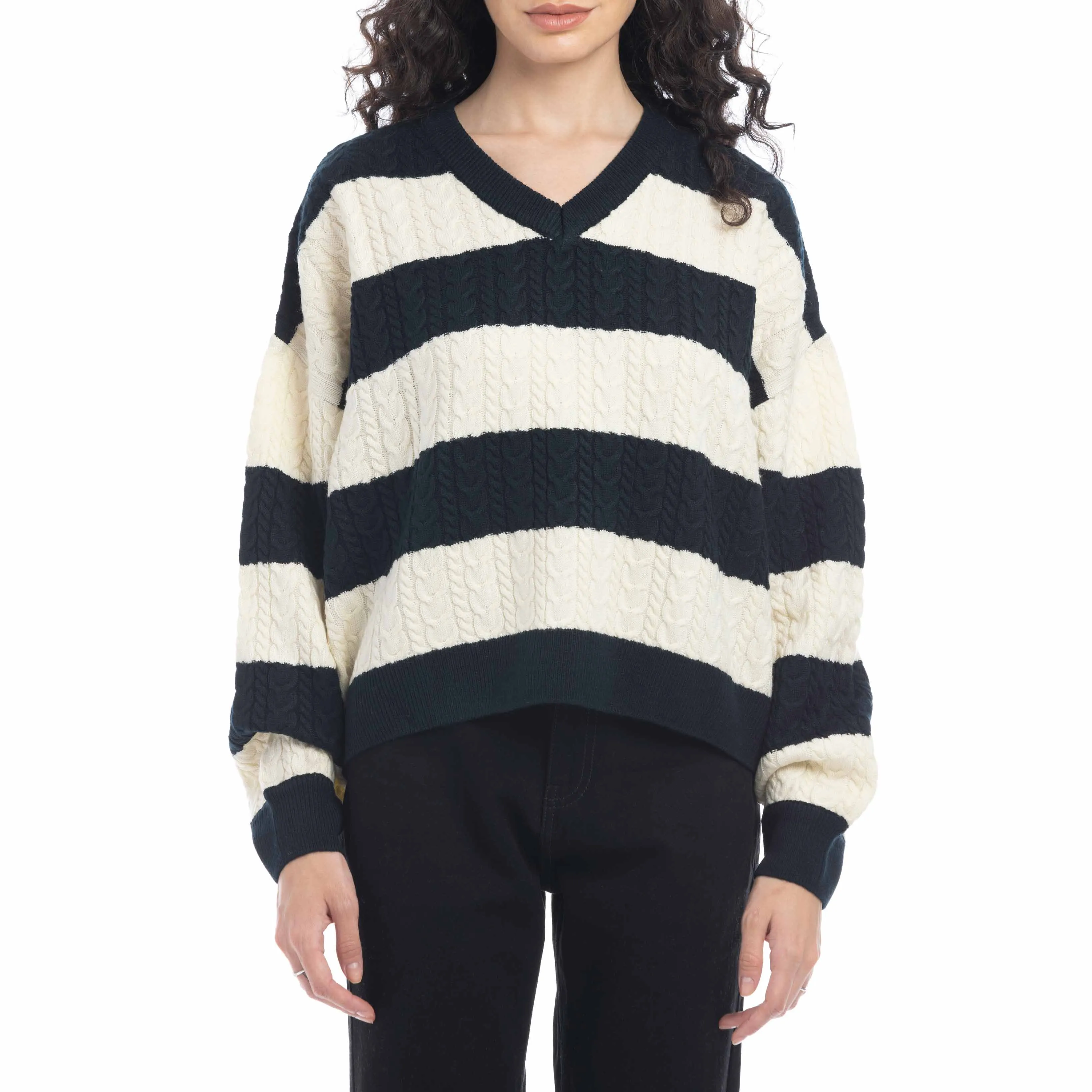 Logan Striped Knit Sweater