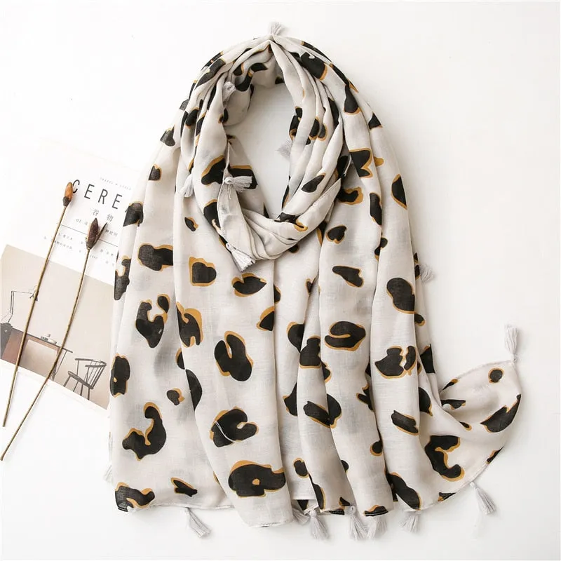 Luxe Retro Bohemian Cashew Print Pashmina Scarfs