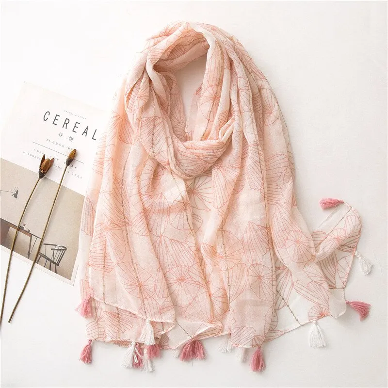 Luxe Retro Bohemian Cashew Print Pashmina Scarfs