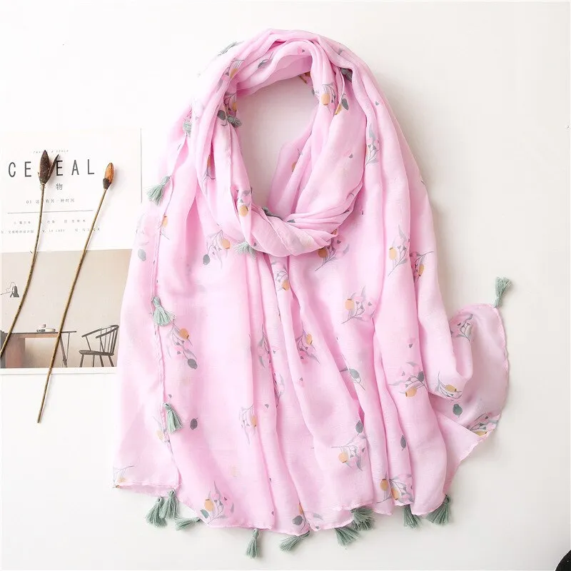 Luxe Retro Bohemian Cashew Print Pashmina Scarfs