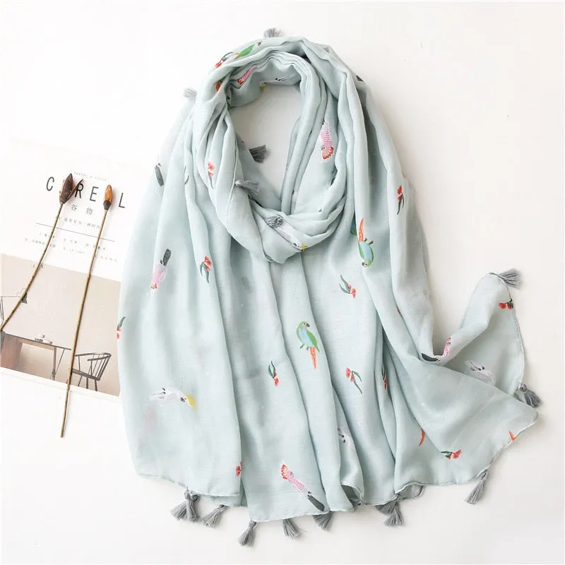 Luxe Retro Bohemian Cashew Print Pashmina Scarfs