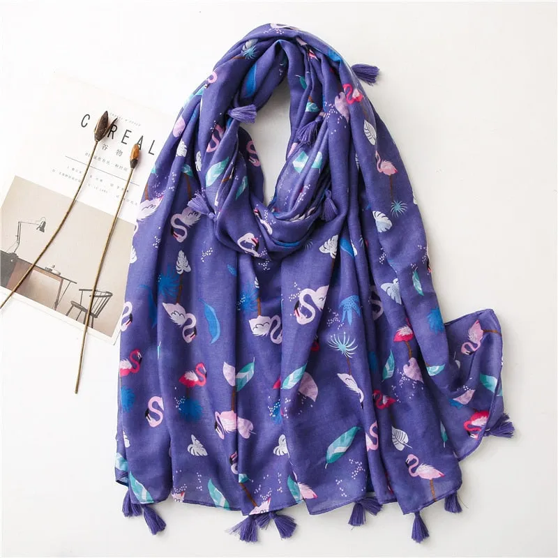 Luxe Retro Bohemian Cashew Print Pashmina Scarfs