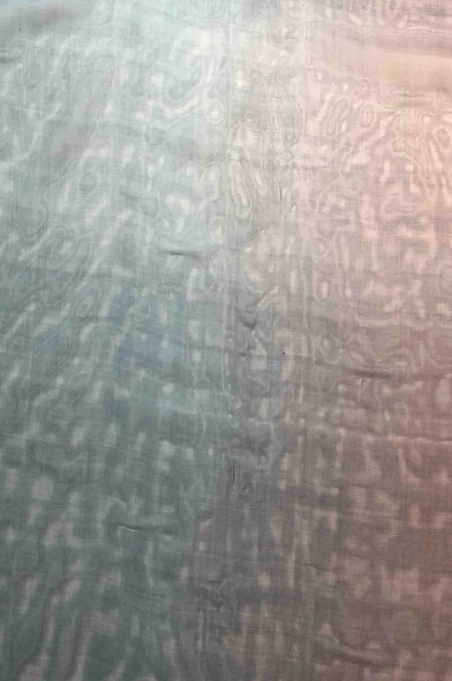 Ocean Depths/Charcoal Ombre Silk Chiffon 2D-1002 Fabric