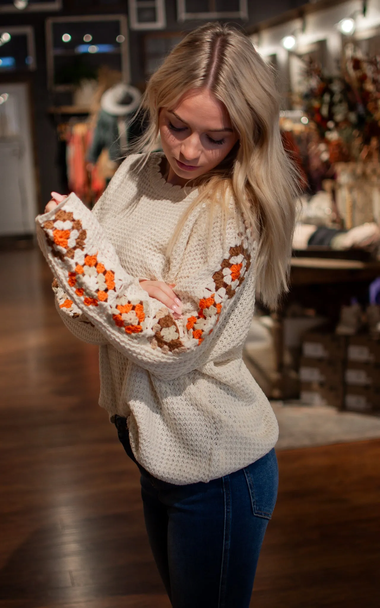 Oh Layla Crochet Sweater