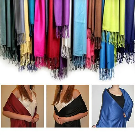 Privilege Pashmina Shawls With Fringe Benefits