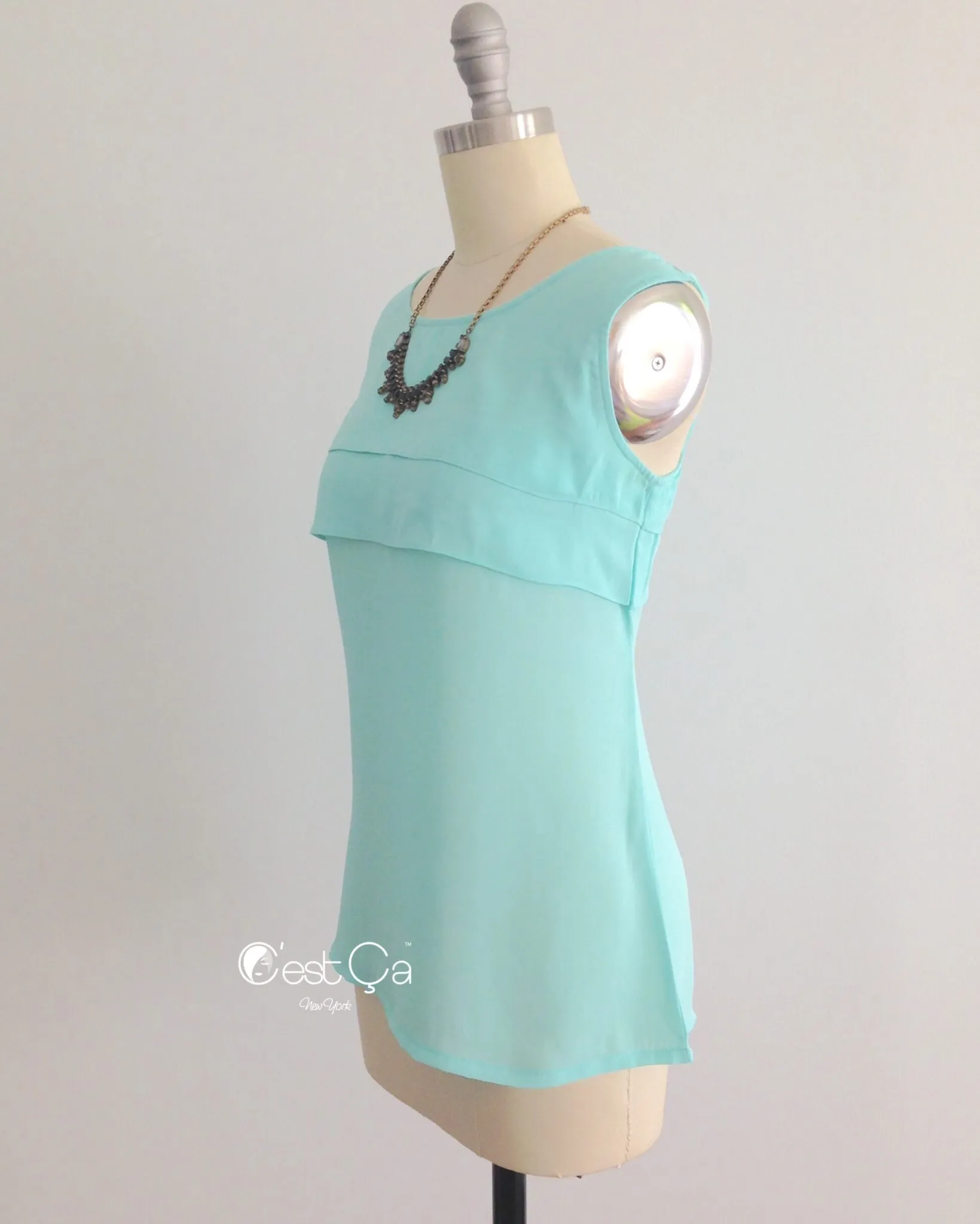 Rita Turquoise Loose Fit Top