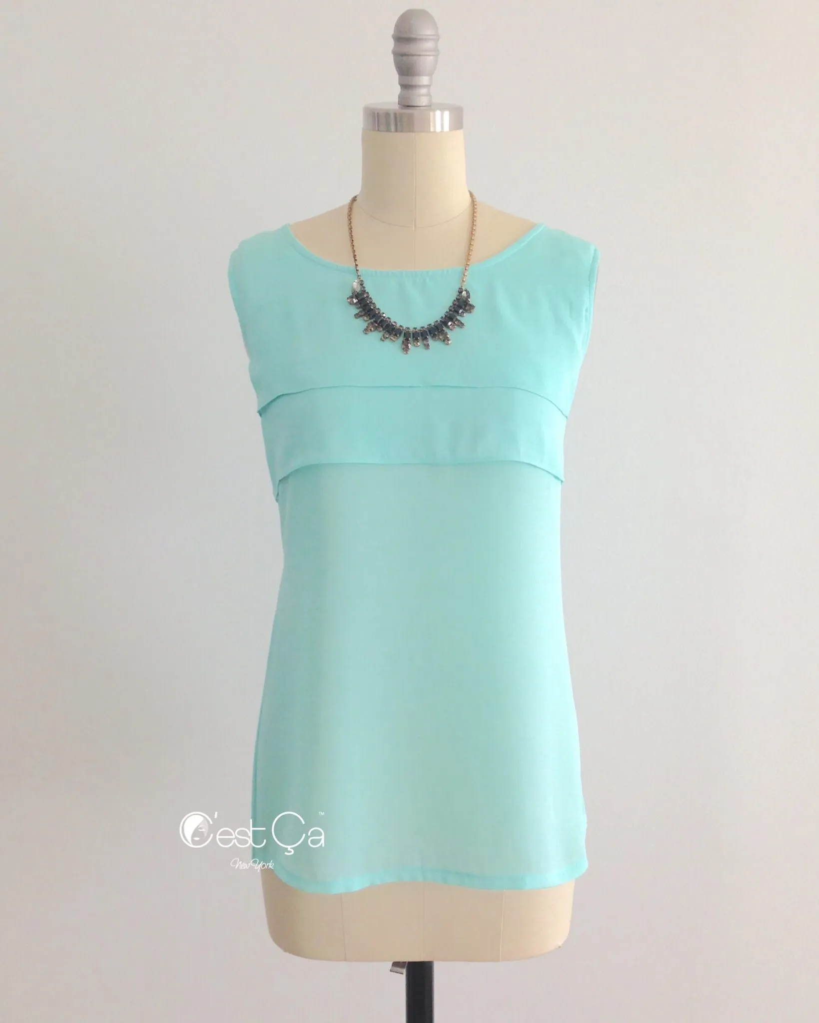 Rita Turquoise Loose Fit Top