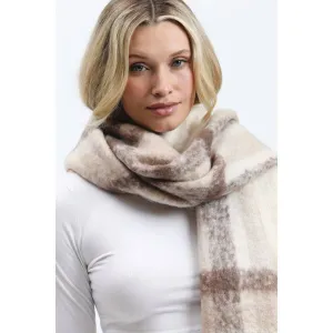 Saybrook Plaid Scarf: Khaki