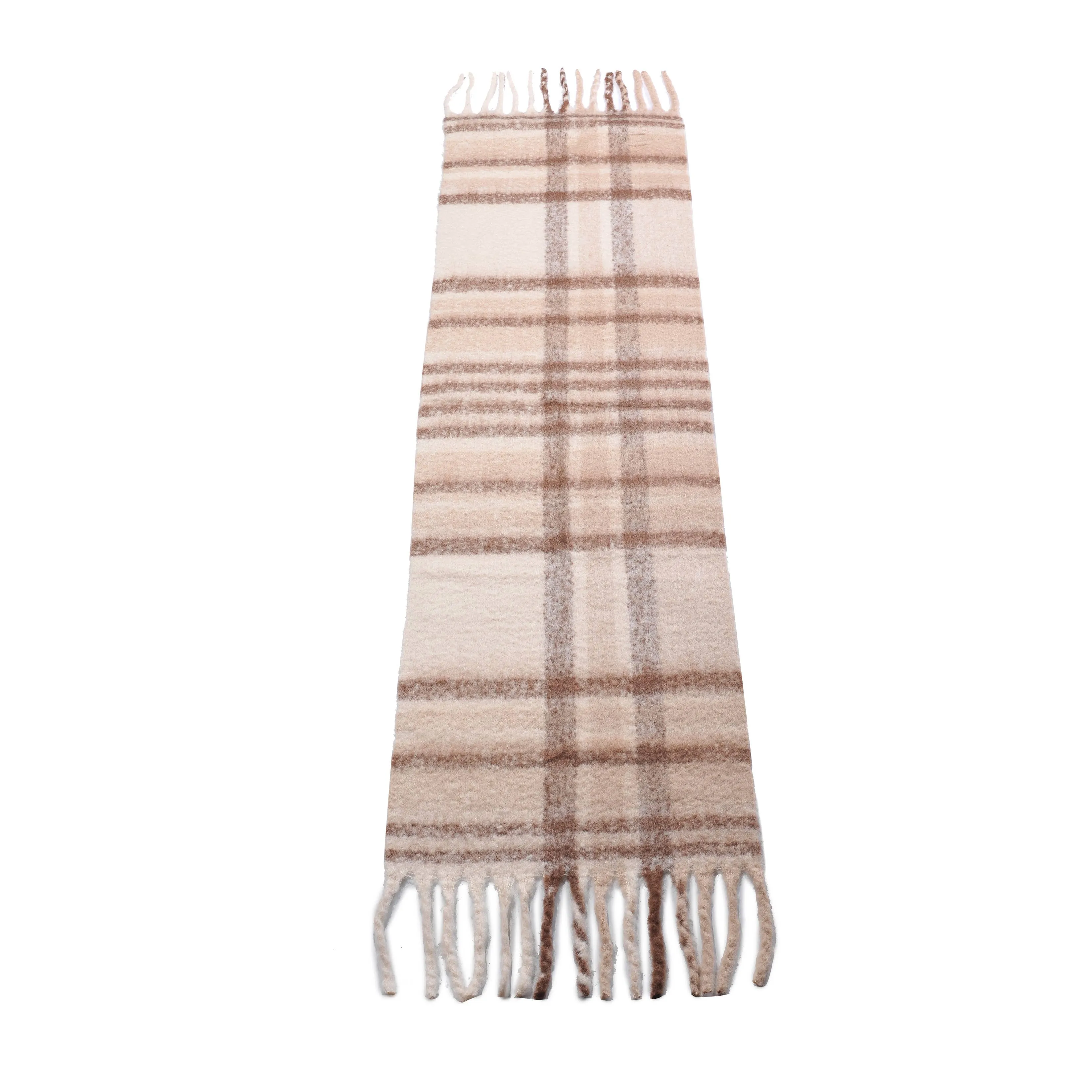 Saybrook Plaid Scarf: Khaki