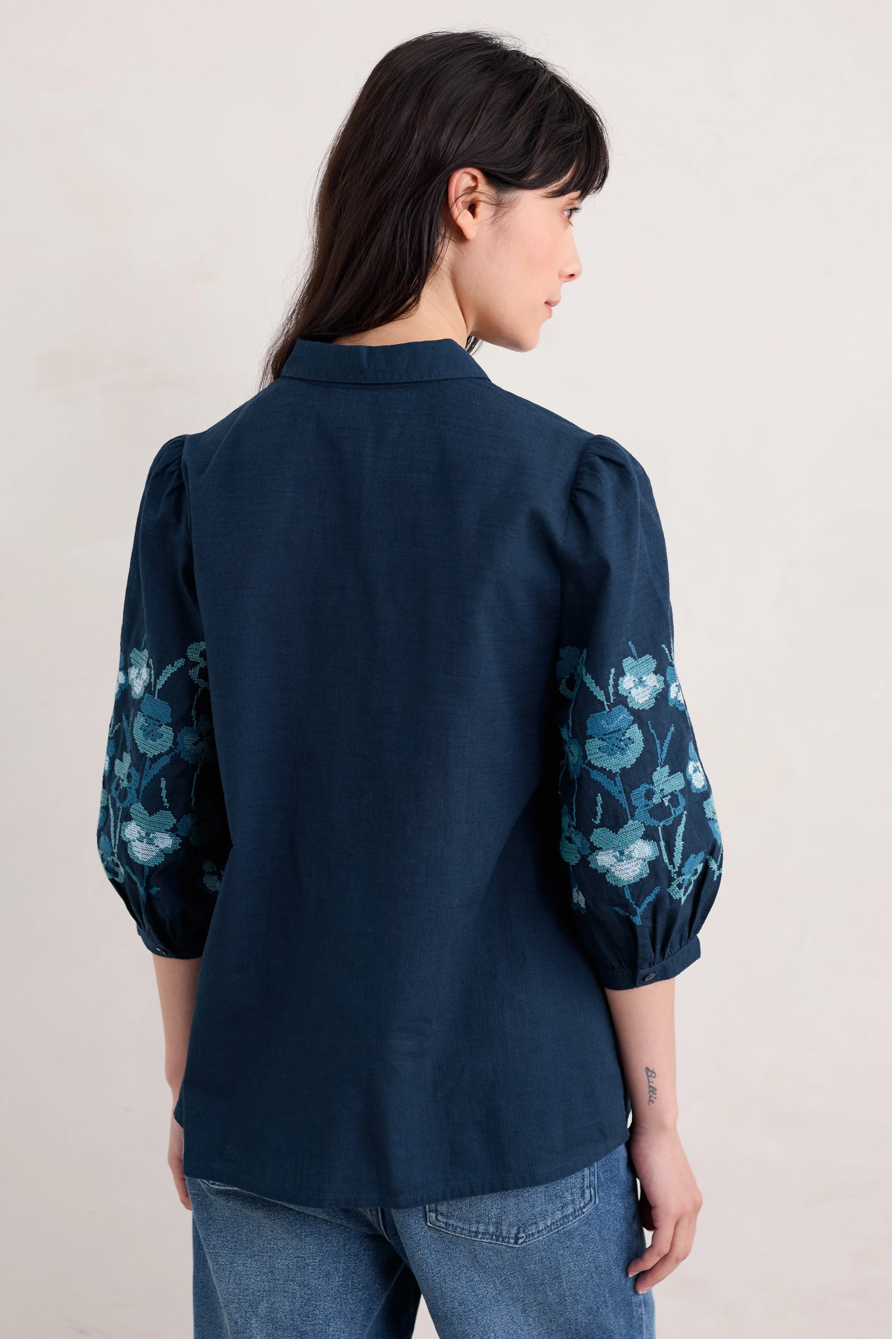 Seasalt Hope Cottage Blouse II in Maritime