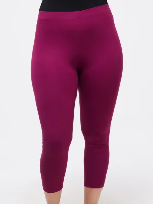 Vivo Essentials Capri Leggings - Mulberry