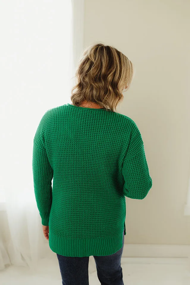 Waffle Open Cardigan