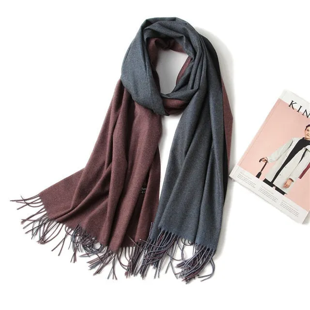 Women's Fashion Pashmina Scarf or Shawl with Tassel