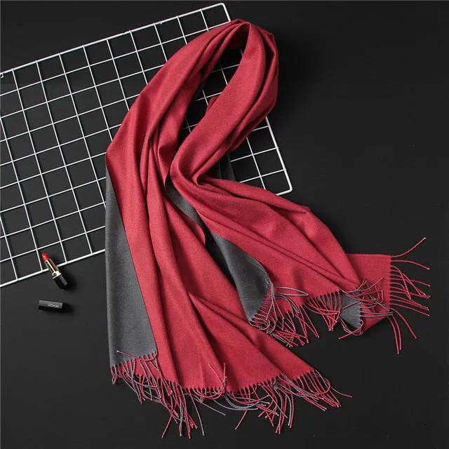 Women's Fashion Pashmina Scarf or Shawl with Tassel