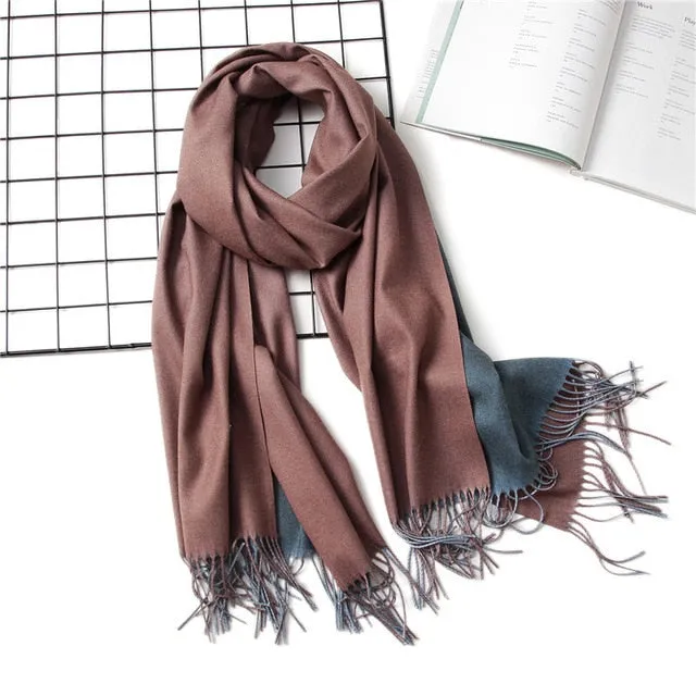 Women's Fashion Pashmina Scarf or Shawl with Tassel