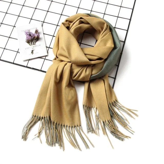 Women's Fashion Pashmina Scarf or Shawl with Tassel