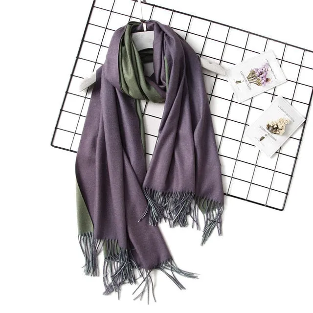 Women's Fashion Pashmina Scarf or Shawl with Tassel